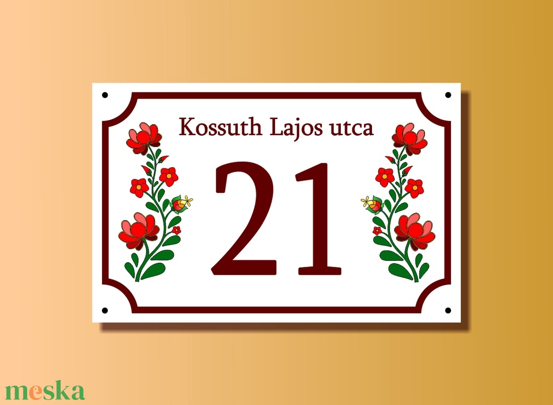 Házszámtábla - téglalap alakú - otthon & életmód - ház & kert - házszám - Meska.hu Házszámtábla - téglalap alakú - otthon & életmód - ház & kert - házszám - Meska.hu