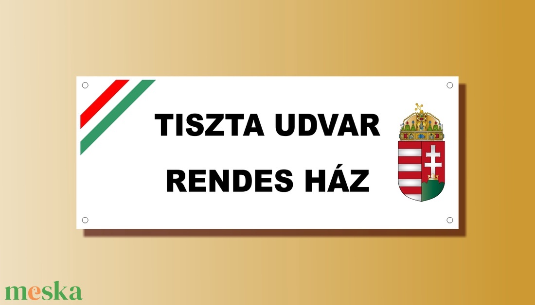Tiszta udvar rendes ház tábla - otthon & életmód - ház & kert - házszám - Meska.hu Tiszta udvar rendes ház tábla - otthon & életmód - ház & kert - házszám - Meska.hu