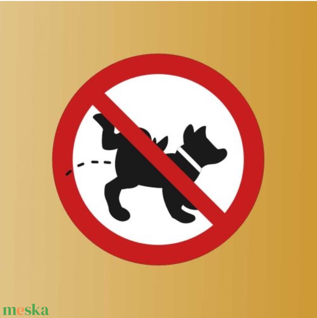 Kutyás - tiltó tábla - otthon & életmód - dekoráció - fali és függő dekoráció - falióra & óra - Meska.hu