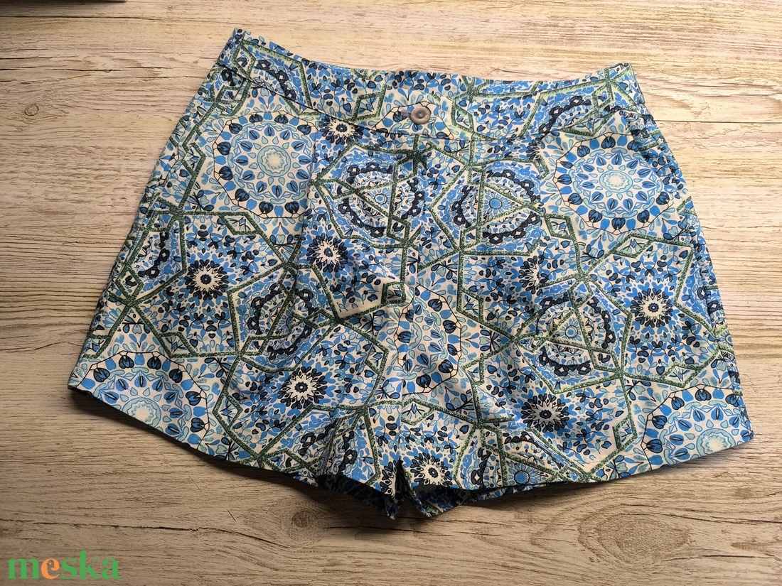 Blue Mirage  bohém mandalás short nyárra - ruha & divat - női ruha - nadrág - Meska.hu