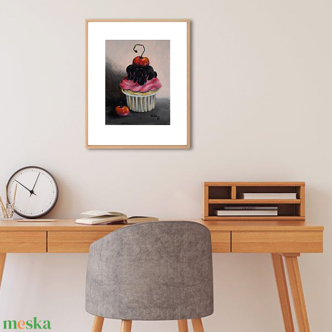 Cupcake - művészet - festmény - akril - Meska.hu Cupcake - művészet - festmény - akril - Meska.hu