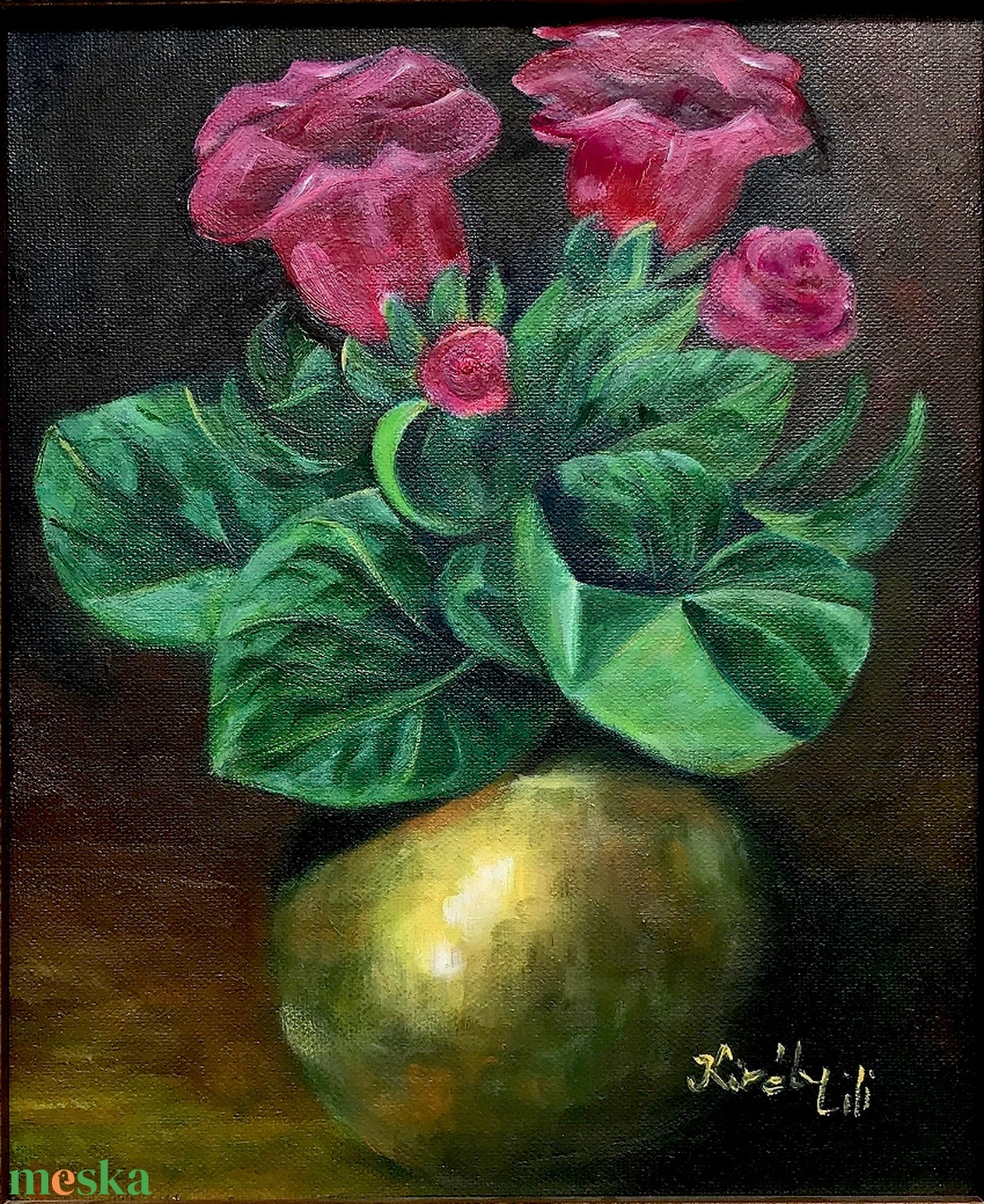 Gloxinia - művészet - festmény - olajfestmény - Meska.hu Gloxinia - művészet - festmény - olajfestmény - Meska.hu
