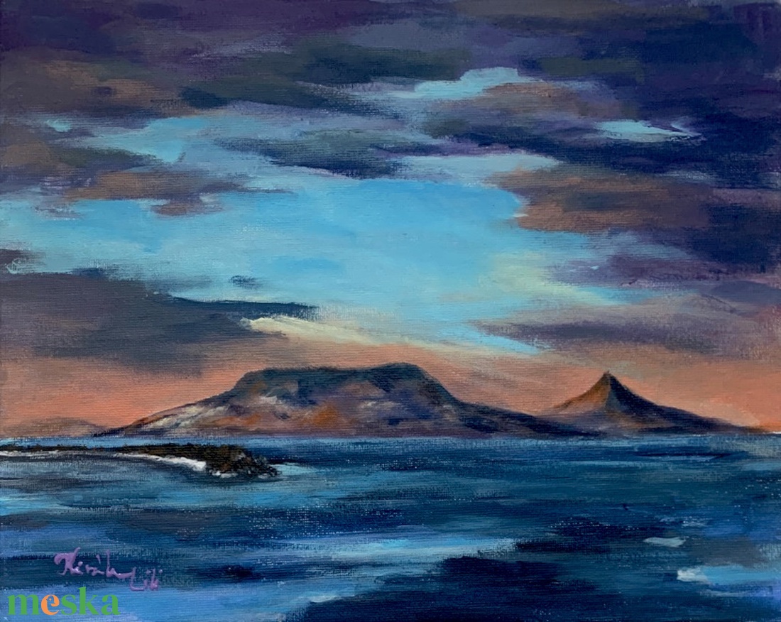 Álomszerű fények a Balatonnál - akrilfestmény - 24 x 30 cm - művészet - festmény - akril - Meska.hu Álomszerű fények a Balatonnál - akrilfestmény - 24 x 30 cm - művészet - festmény - akril - Meska.hu