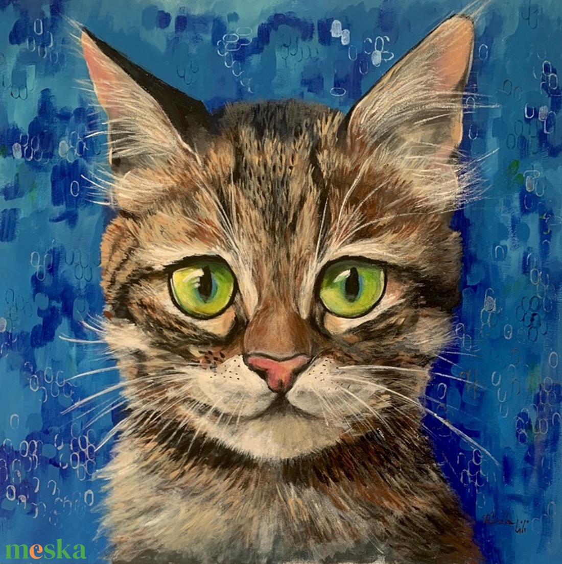 Babacica portréja - akrilfestmény - 50 x 50 cm (macska, cica) - művészet - festmény - akril - Meska.hu Babacica portréja - akrilfestmény - 50 x 50 cm (macska, cica) - művészet - festmény - akril - Meska.hu