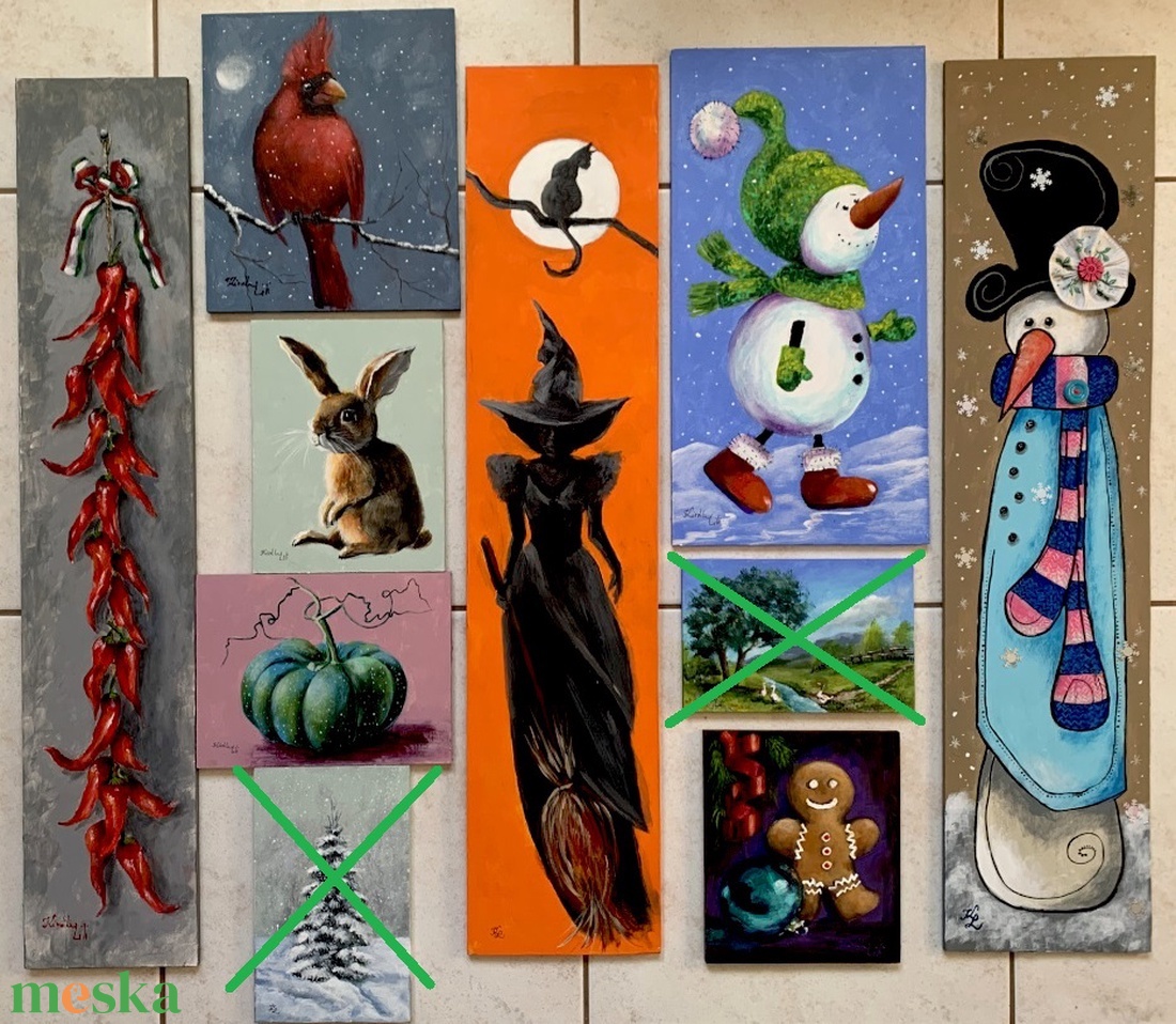 A fenyves mögött - akrilfestékkel lécre festett kép - 19,5 x 37,5 cm - művészet - festmény - akril - Meska.hu A fenyves mögött - akrilfestékkel lécre festett kép - 19,5 x 37,5 cm - művészet - festmény - akril - Meska.hu