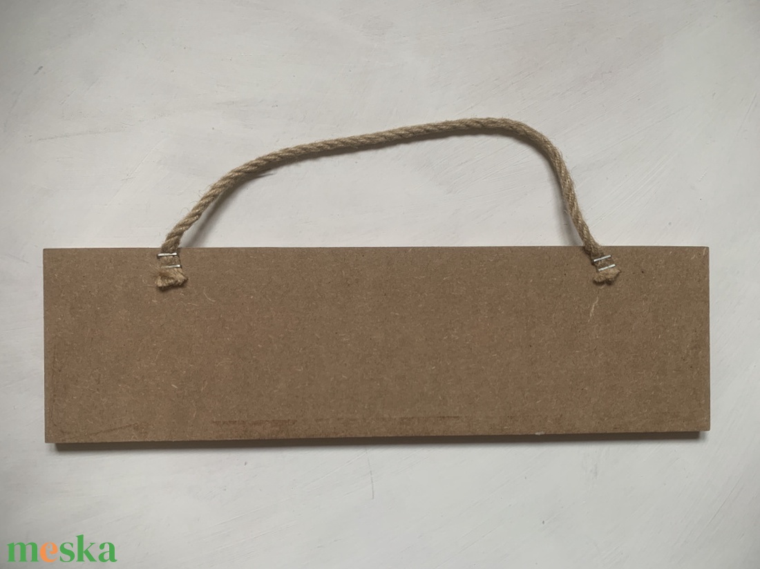 Be ne kapd a horgot! - akrilfestékkel deszkára festett kép - 10 x 35 cm - művészet - festmény - akril - Meska.hu