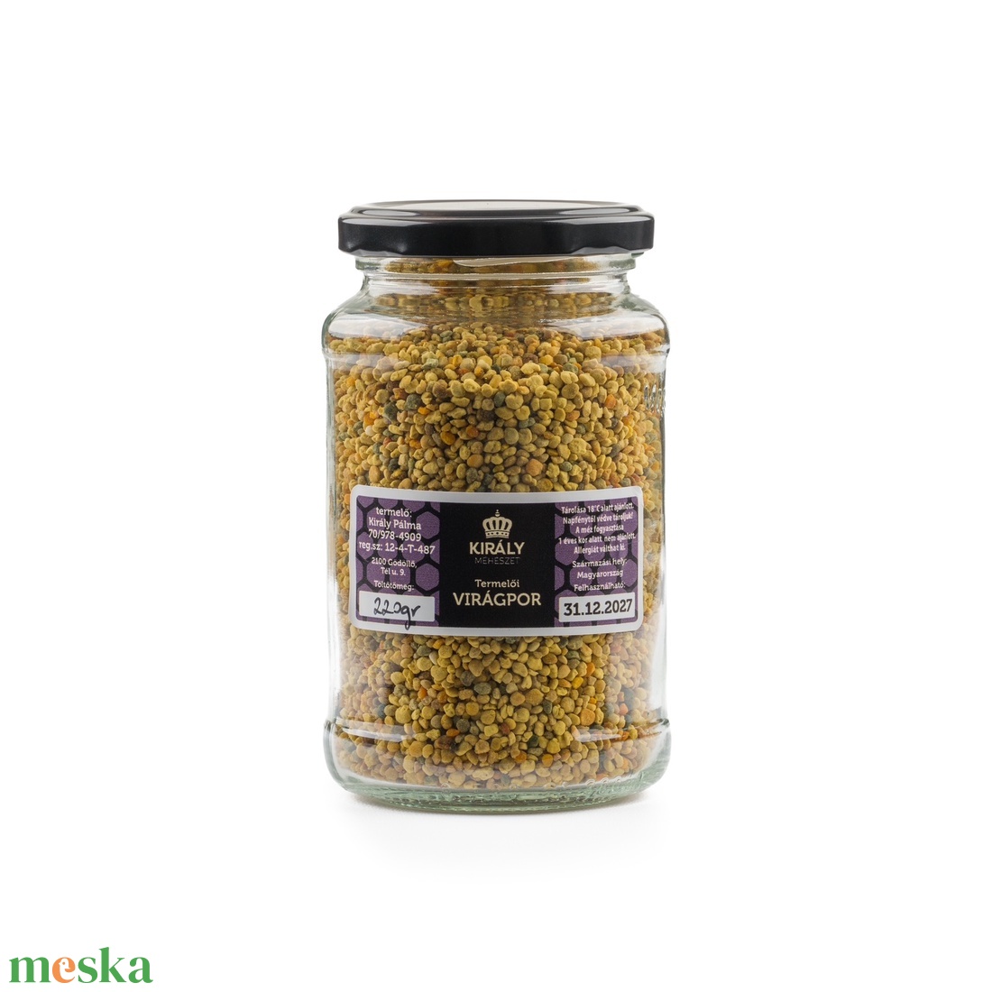 Virágpor 220gr - élelmiszer - méz & propolisz - Meska.hu Virágpor 220gr - élelmiszer - méz & propolisz - Meska.hu