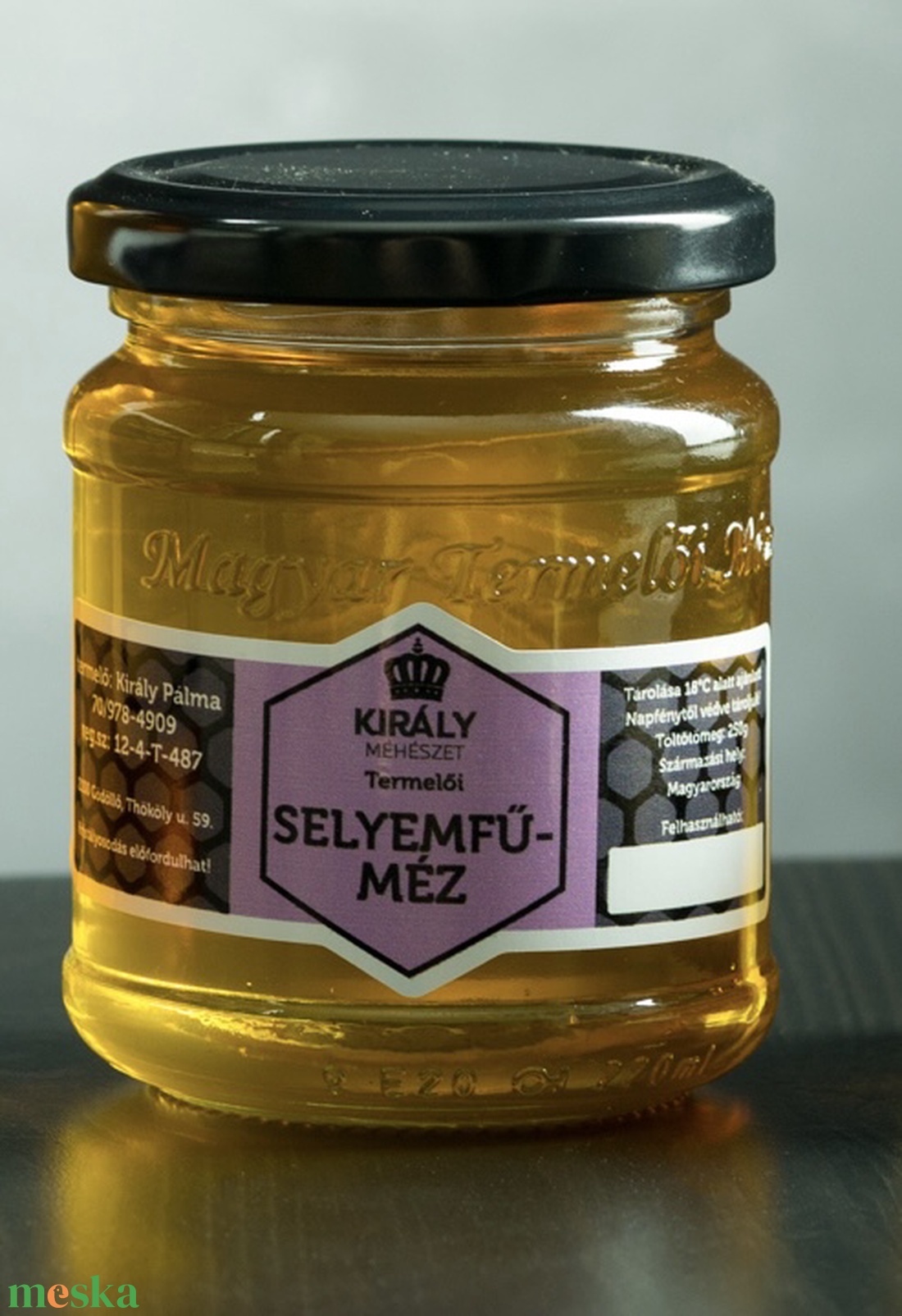Selyemfűméz 250gr - élelmiszer - méz & propolisz - Meska.hu
