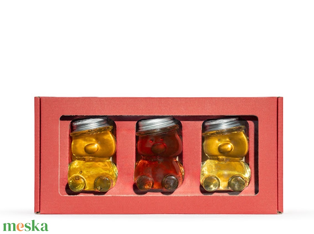 Termelői méz díszdobozban 3x100gr - élelmiszer - méz & propolisz - Meska.hu