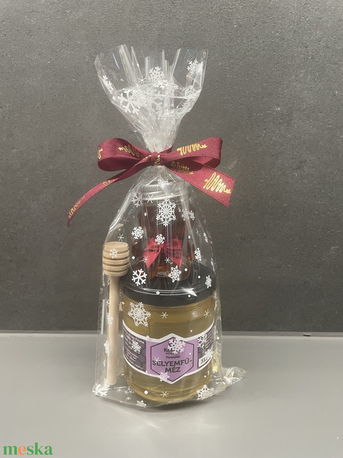 Mézes csomag 250gr és 50gr maci mézcsurgatóval - élelmiszer - gourmet ajándékcsomag - Meska.hu