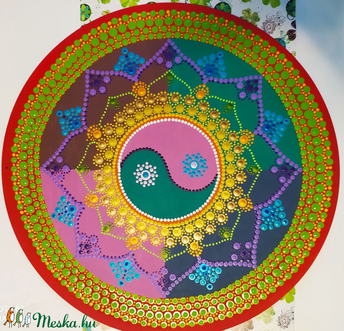 Yin-jang mandala - otthon & lakás - dekoráció - spiritualitás - mandala - Meska.hu Yin-jang mandala - otthon & lakás - dekoráció - spiritualitás - mandala - Meska.hu