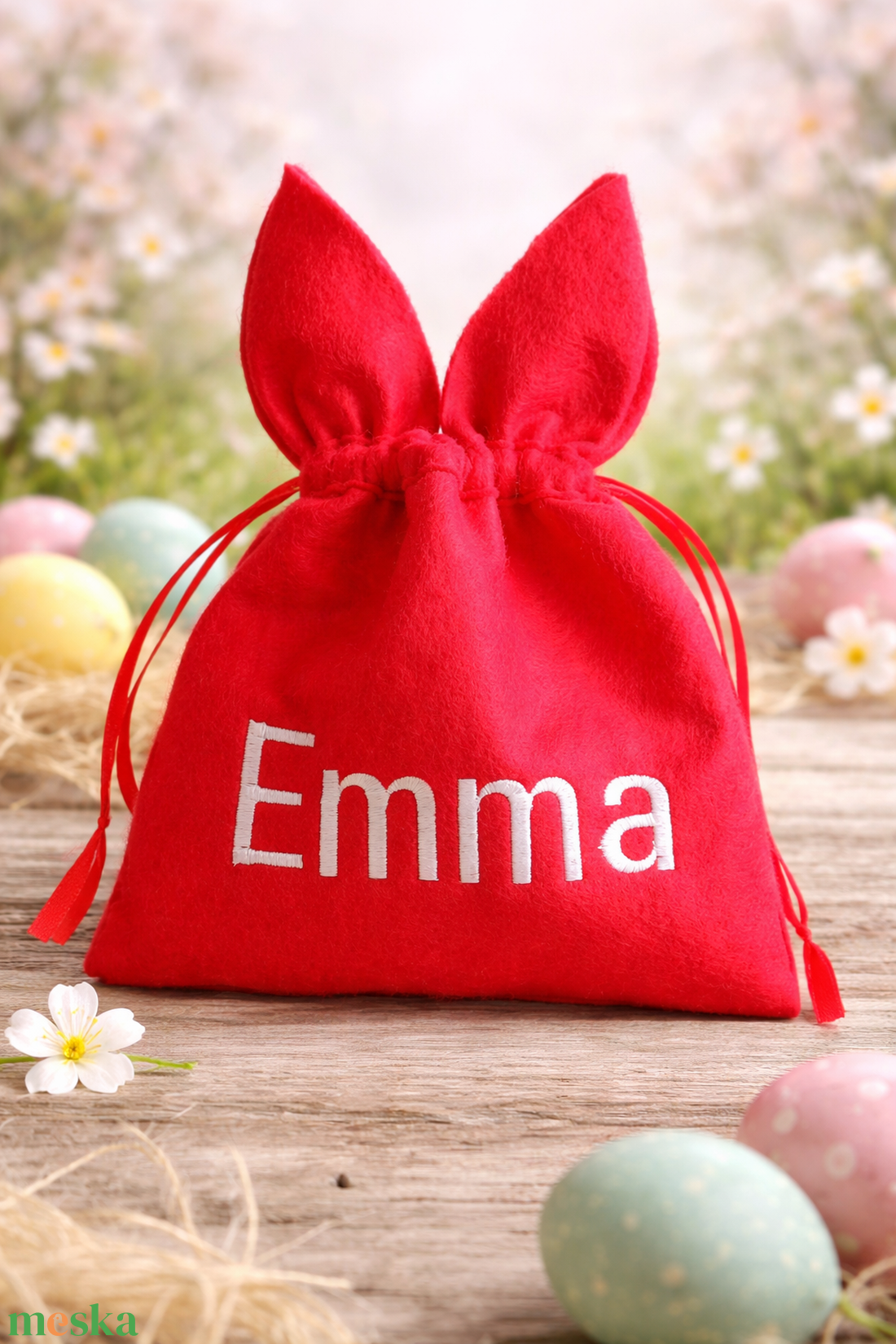 Névre szóló húsvéti ajándék zsák - ünnepi díszek, dekorációk - húsvéti díszek és dekorációk - húsvéti ajándékátadó - Meska.hu