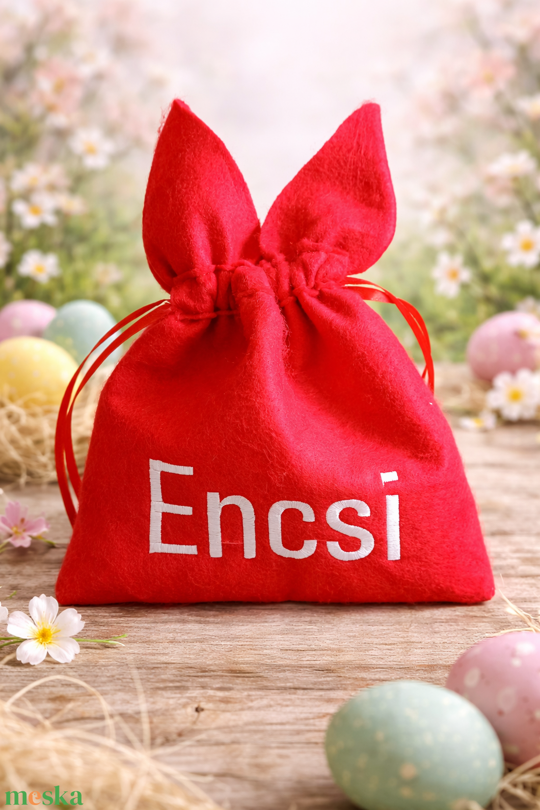 Névre szóló húsvéti ajándék zsák - ünnepi díszek, dekorációk - húsvéti díszek és dekorációk - húsvéti ajándékátadó - Meska.hu