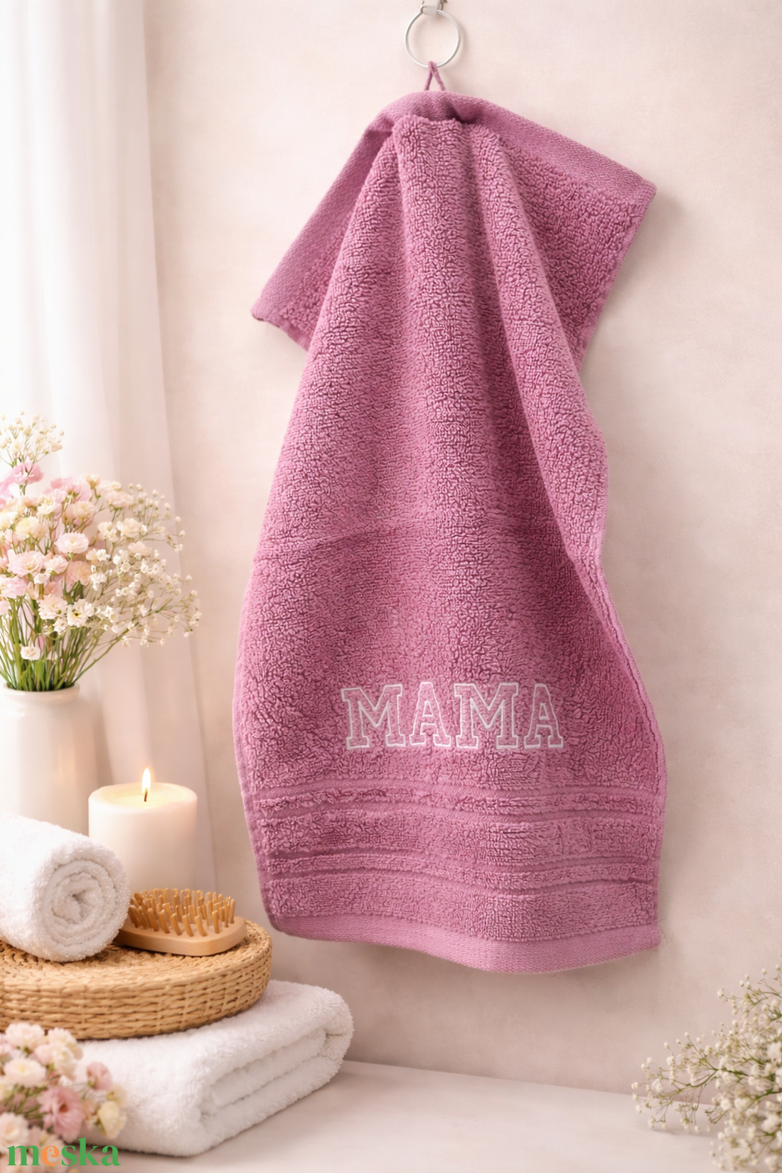 Hímzett, egyedi törölköző � szeretettel készítve - otthon & életmód - fürdőszoba - törölköző - Meska.hu