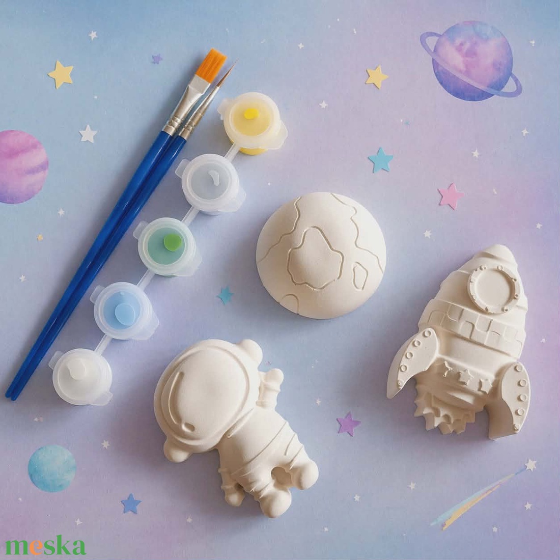 Egy kis kreatív kaland a csillagok között � - művészet - festmény - akril - Meska.hu