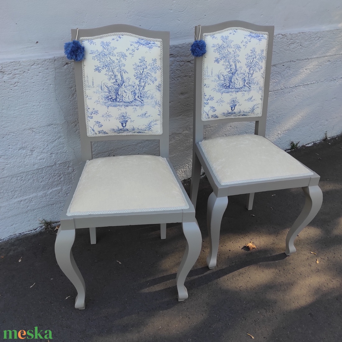 Francia elegancia, Provence-romantika székpár - otthon & életmód - bútor - szék & fotel - Meska.hu Francia elegancia, Provence-romantika székpár - otthon & életmód - bútor - szék & fotel - Meska.hu