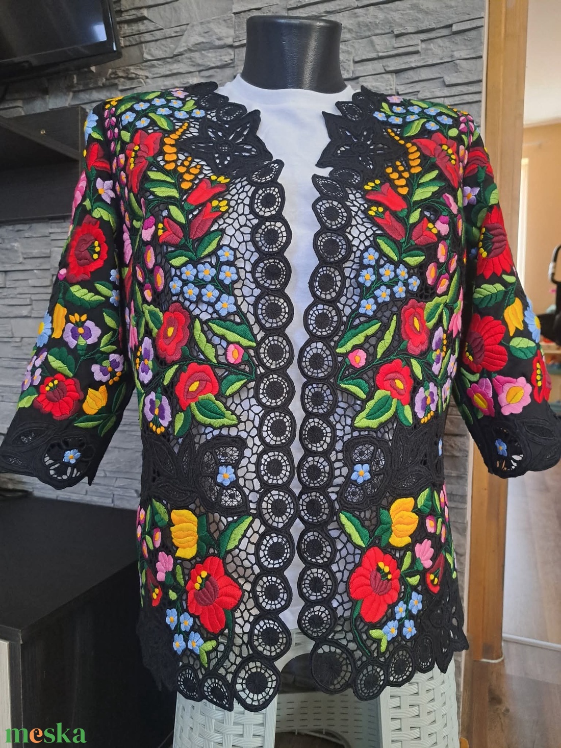 Kalocsai kabát - diy (csináld magad) - szabásminta, útmutató - hímzés minta - Meska.hu