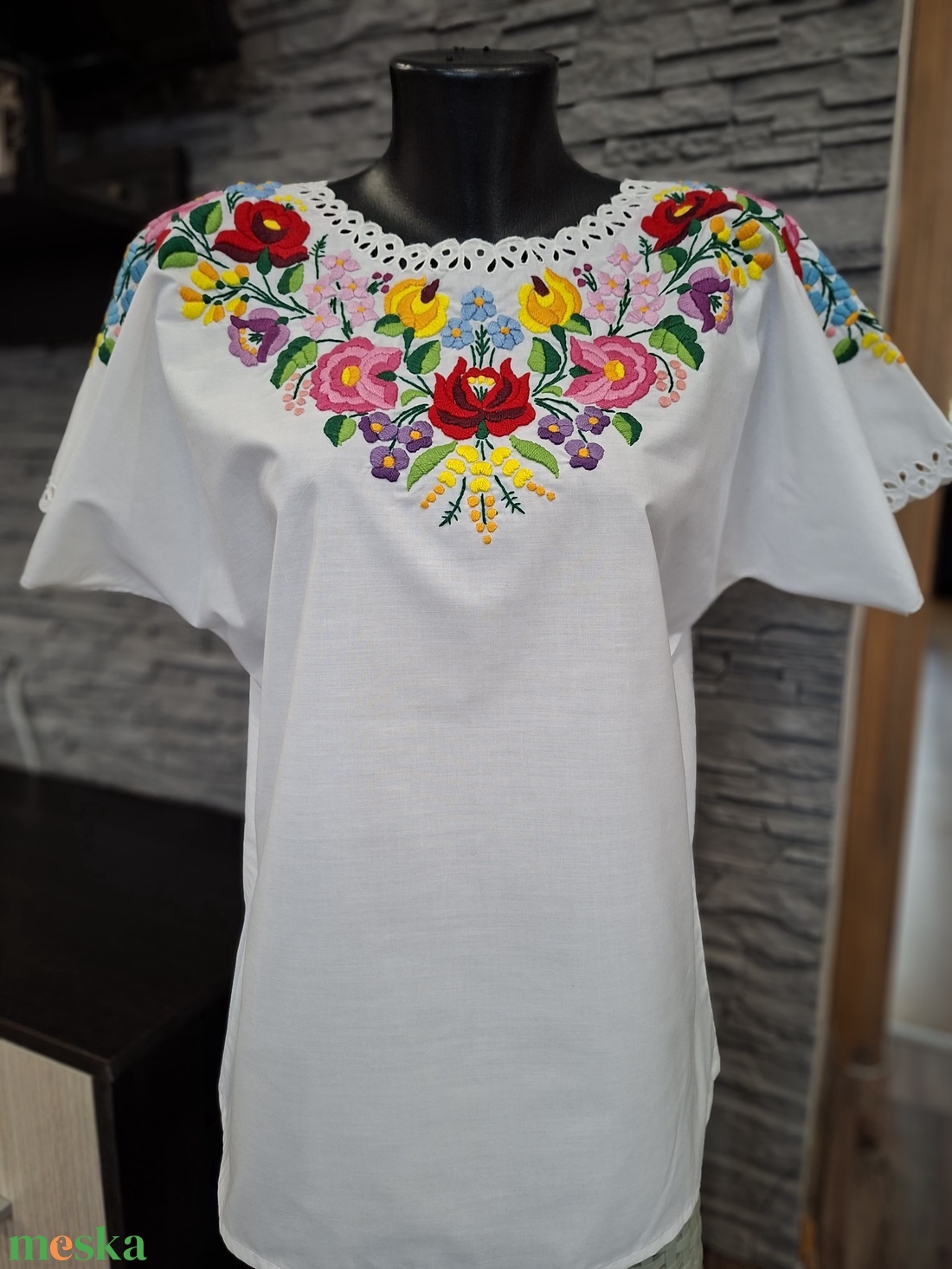 Kalocsai blúz - ruha & divat - női ruha - blúz - Meska.hu