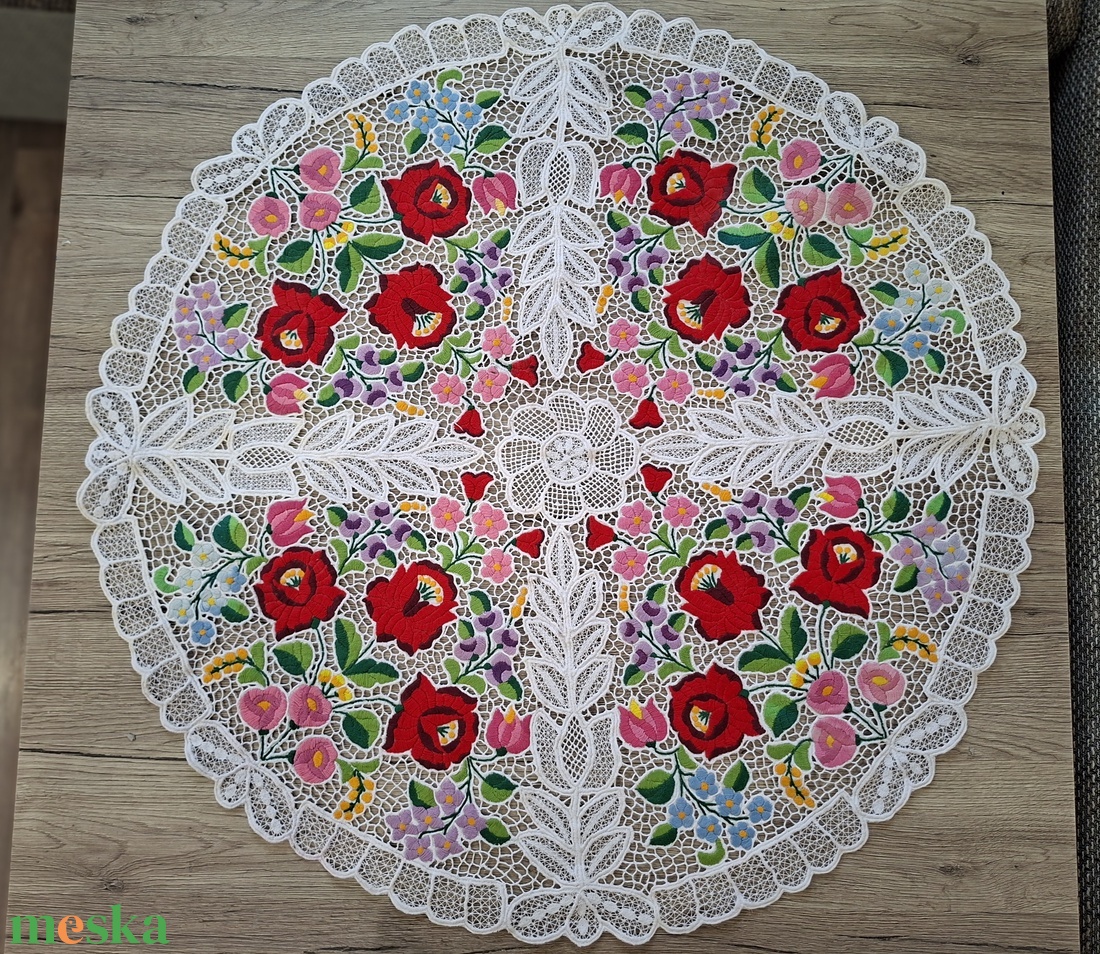 Riselt terítő - diy (csináld magad) - szabásminta, útmutató - hímzés minta - Meska.hu