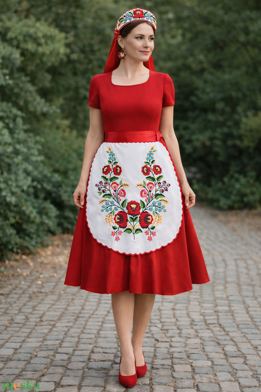 Kötény+párta -  - Meska.hu