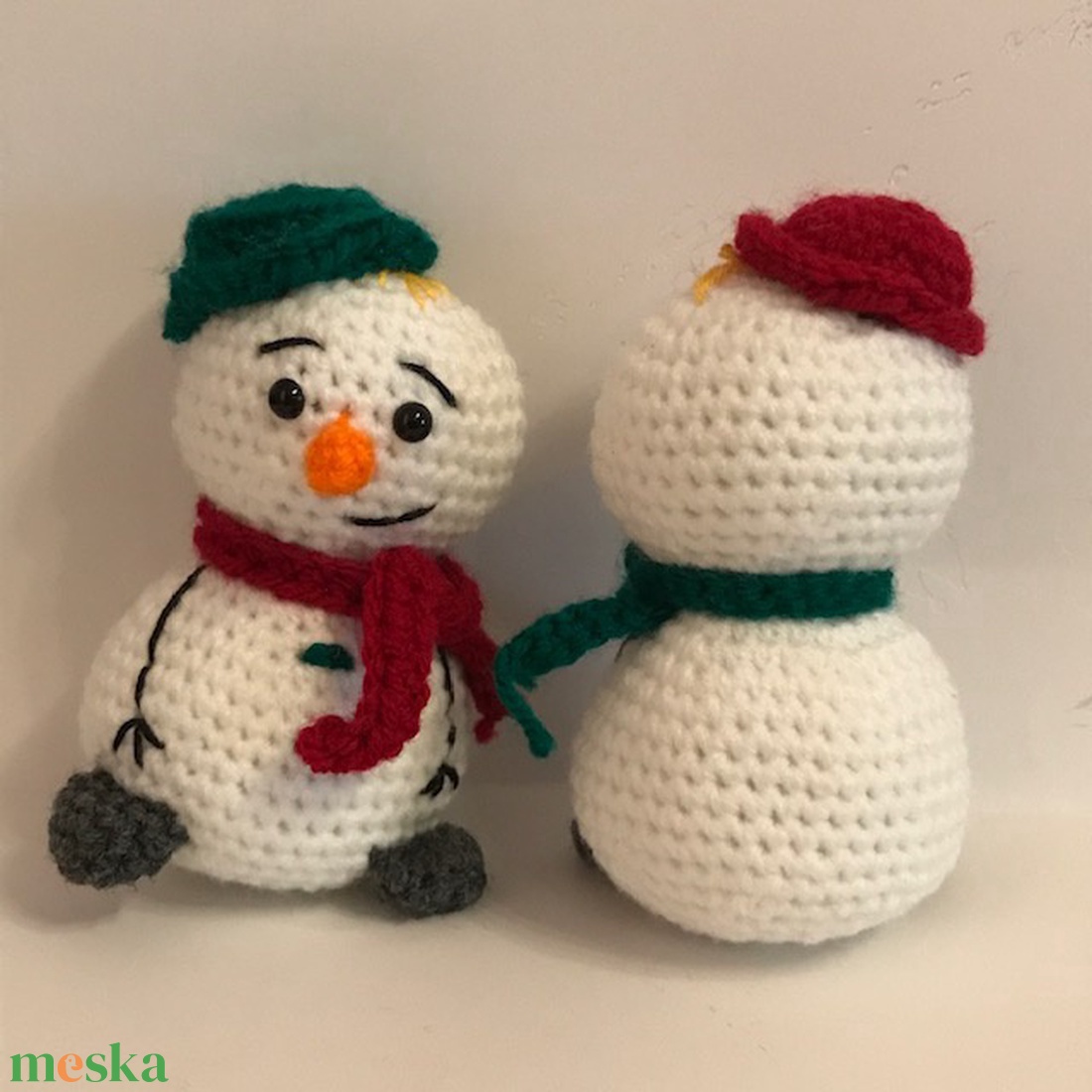 Horgolt hóember kalapban - játék & sport - baba & babaház - baba - Meska.hu Horgolt hóember kalapban - játék & sport - baba & babaház - baba - Meska.hu