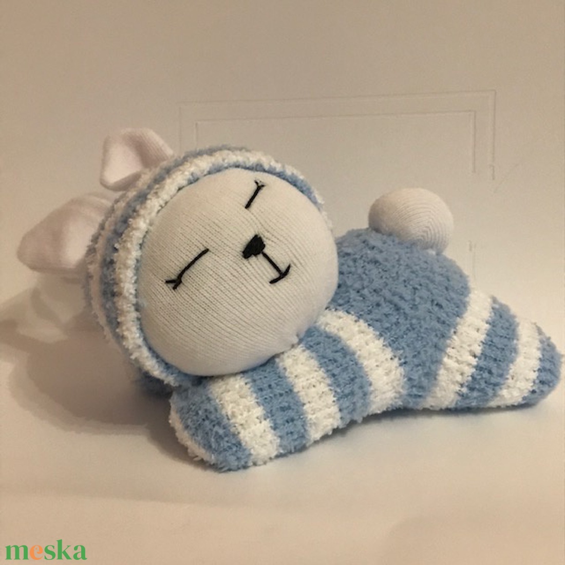 Alvó Nyuszi fiú - játék & sport - plüssállat & játékfigura - nyuszi - Meska.hu