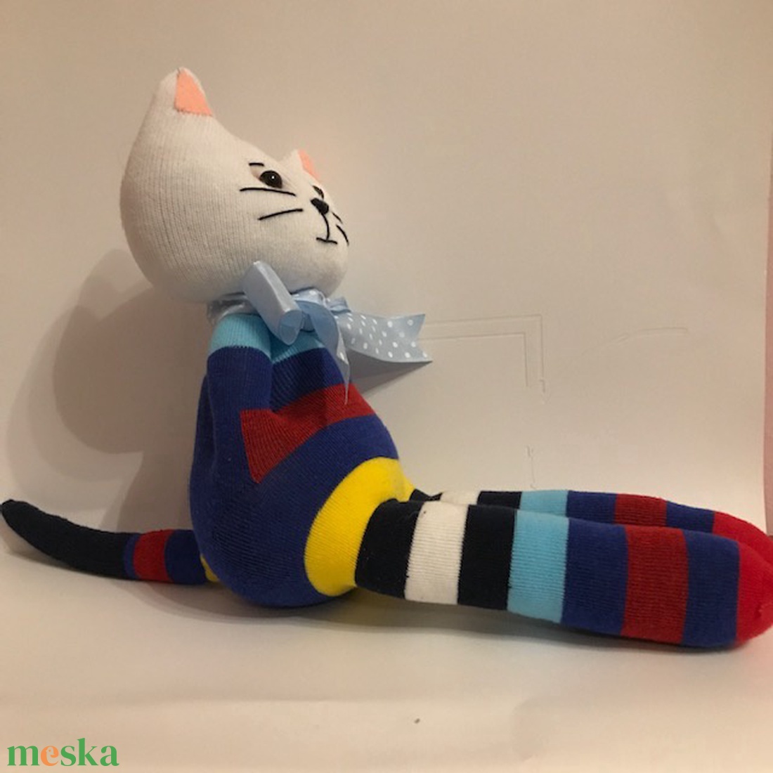 Hosszúlábú  cica - játék & sport - plüssállat & játékfigura - cica - Meska.hu