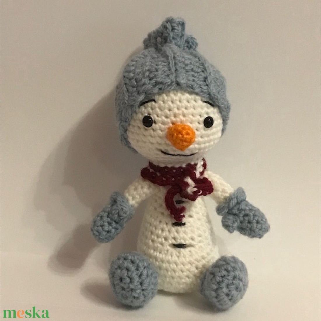 Karácsonyi hóember kék sapkában - játék & sport - plüssállat & játékfigura - ember - Meska.hu Karácsonyi hóember kék sapkában - játék & sport - plüssállat & játékfigura - ember - Meska.hu