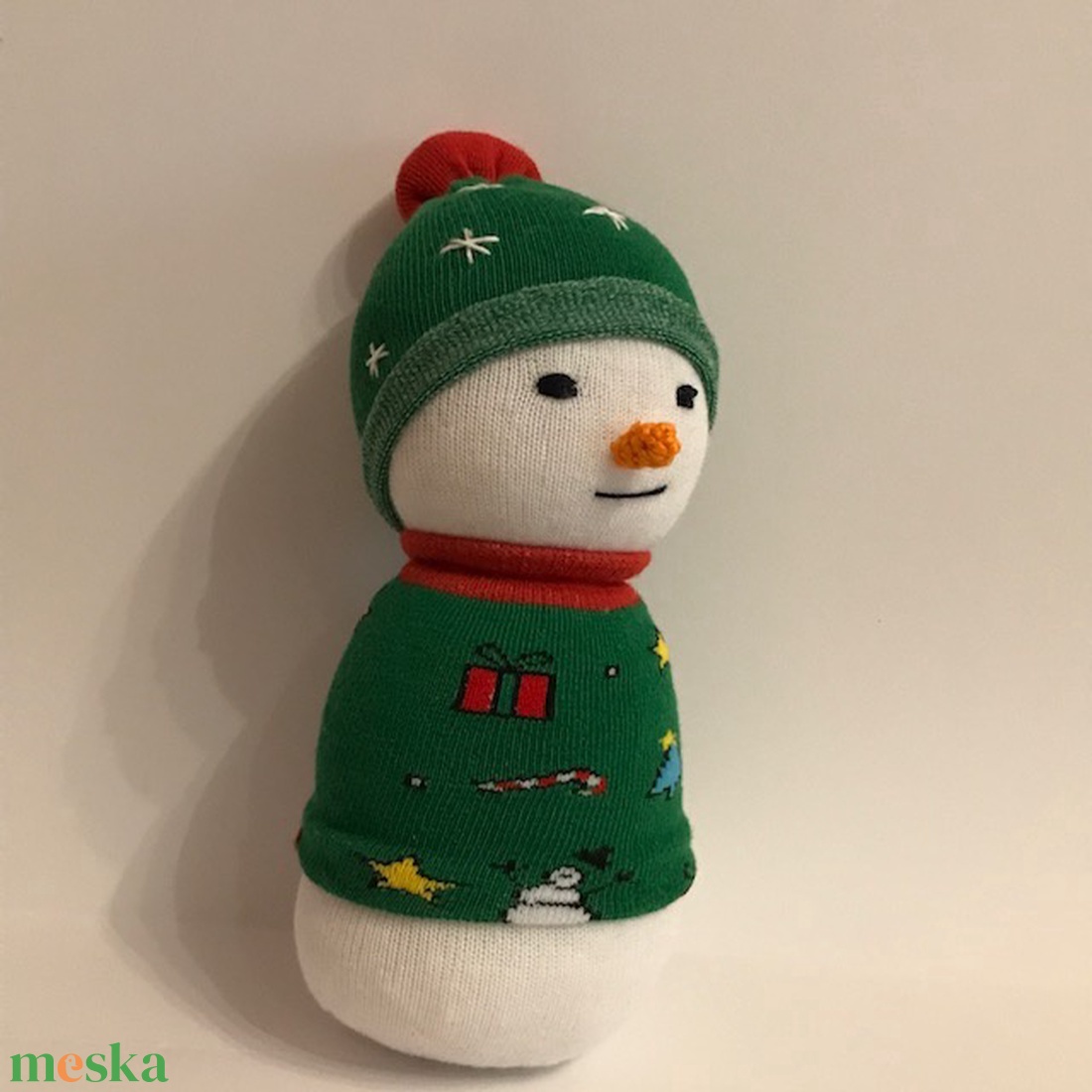 Nagy hóember - karácsony - mikulás - mikulás ajándékok - Meska.hu