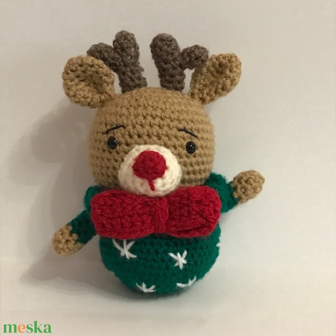 Nyakkendős Rénszarvas  - játék & sport - plüssállat & játékfigura - más figura - Meska.hu