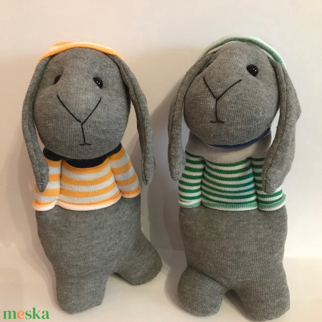 Csíkos inges vagány nyuszi - játék & sport - plüssállat & játékfigura - nyuszi - Meska.hu