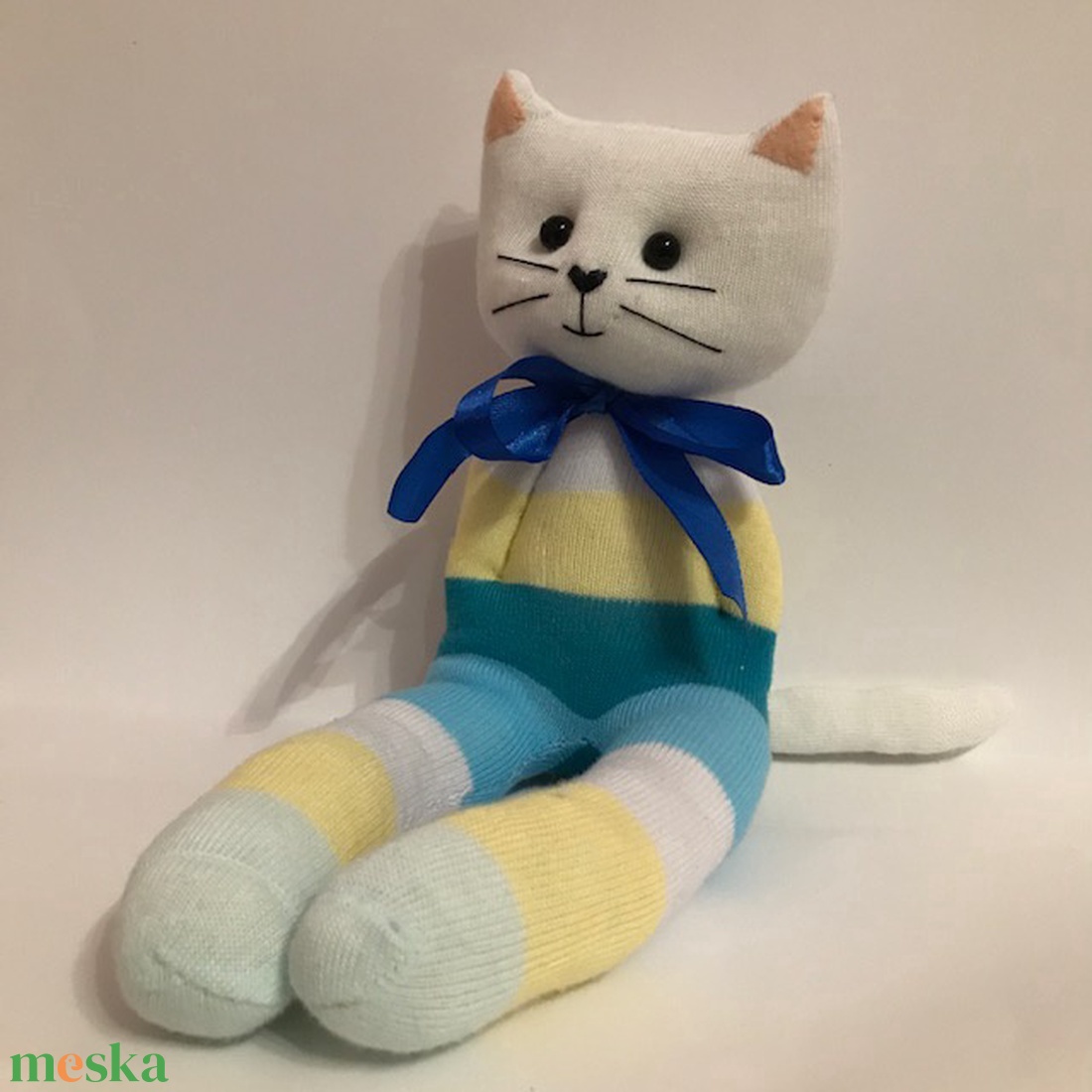 Hosszúlábú  cica - játék & sport - plüssállat & játékfigura - cica - Meska.hu