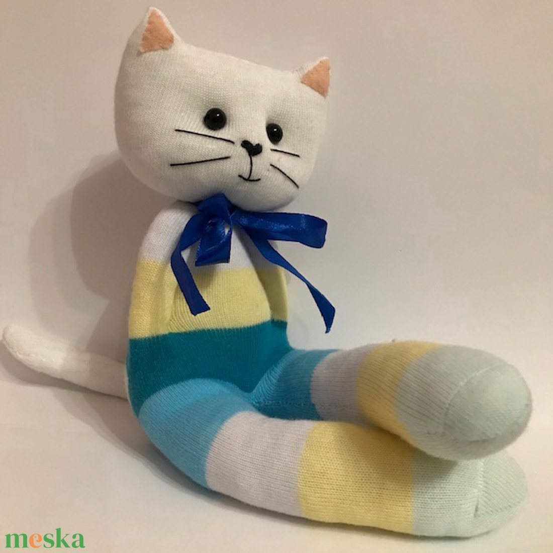 Hosszúlábú  cica - játék & sport - plüssállat & játékfigura - cica - Meska.hu