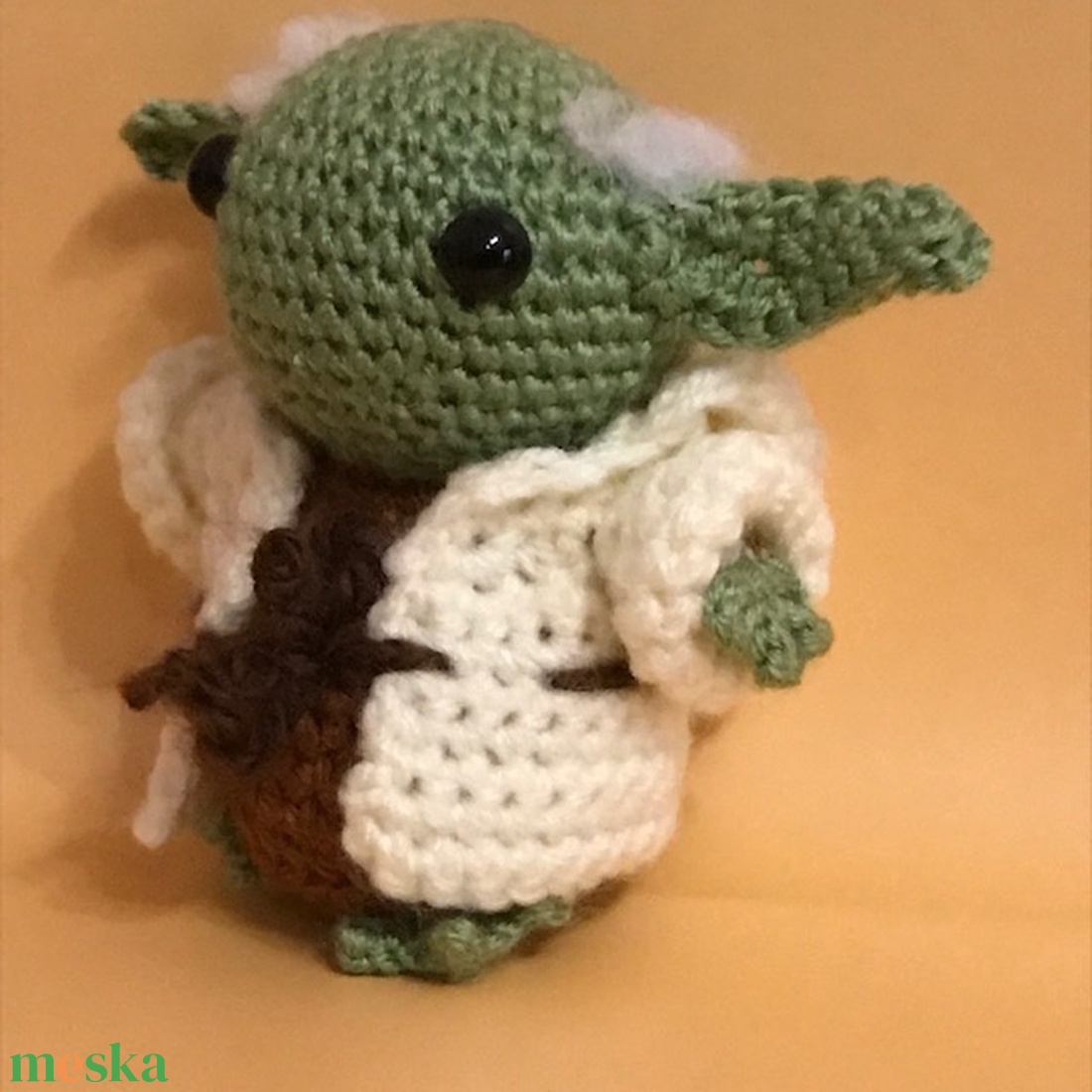 Yoda - ahogy én készítem - játék & sport - plüssállat & játékfigura - plüss mesefigurák - Meska.hu