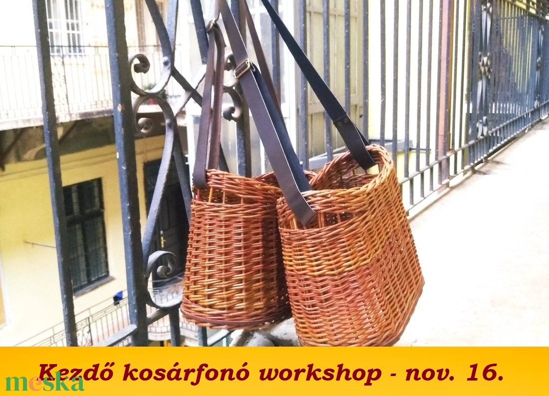 nov. 16 - Budaörs - BICIKLIS KOSÁR vagy VÁLLTÁSKA - kosárfonó workshop - diy (csináld magad) - workshop & tanfolyam - Meska.hu