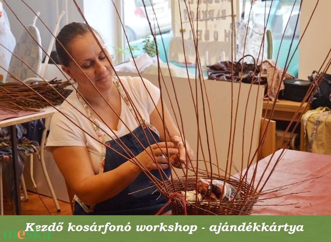 AJÁNDÉKKÁRTYA egy tetszőleges kezdő workshopra - kosárfonó workshop - diy (csináld magad) - workshop & tanfolyam - Meska.hu