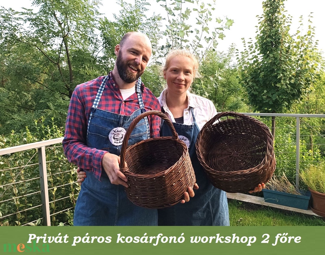 PRIVÁT PÁROS KOSÁRFONÓ WORKSHOP az otthonodban - kosárfonó workshop - diy (csináld magad) - workshop & tanfolyam - Meska.hu
