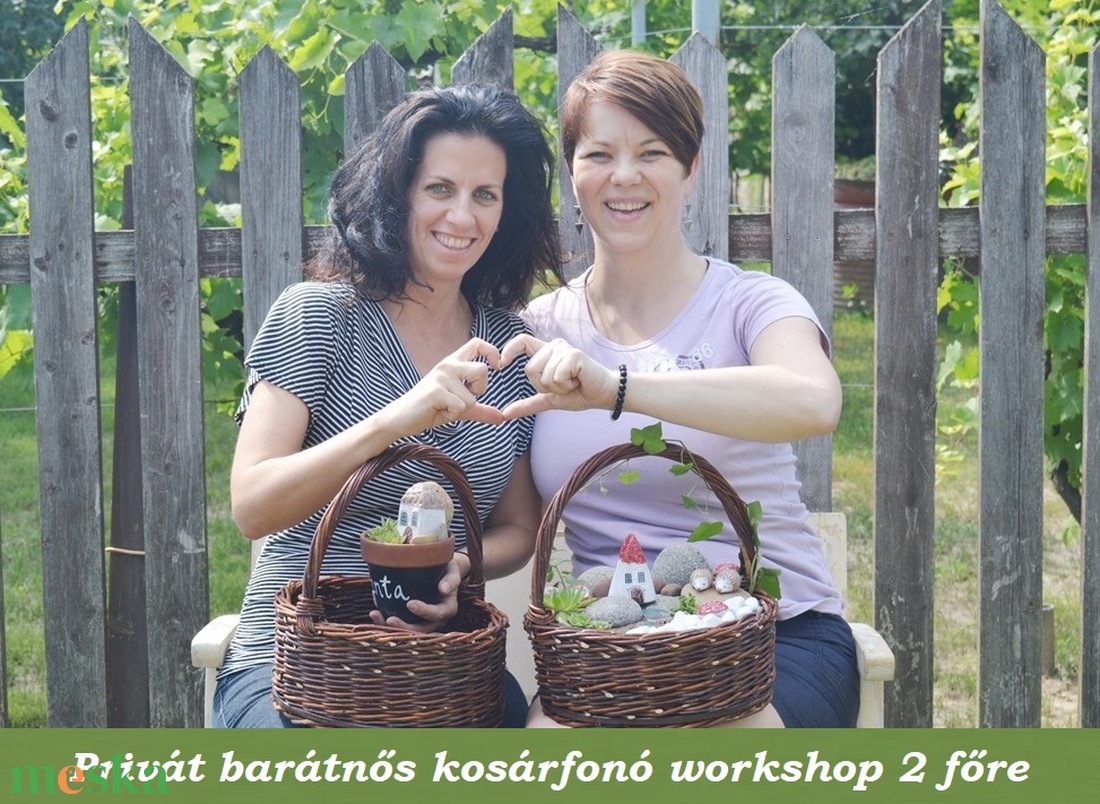 PRIVÁT PÁROS KOSÁRFONÓ WORKSHOP az otthonodban - kosárfonó workshop - diy (csináld magad) - workshop & tanfolyam - Meska.hu