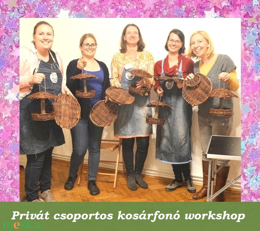 PRIVÁT LEÁNYBÚCSÚ SZÜLETÉSNAP ÉLMÉNYFONÓ WORKSHOP az otthonodban - kosárfonó workshop - diy (csináld magad) - workshop & tanfolyam - Meska.hu