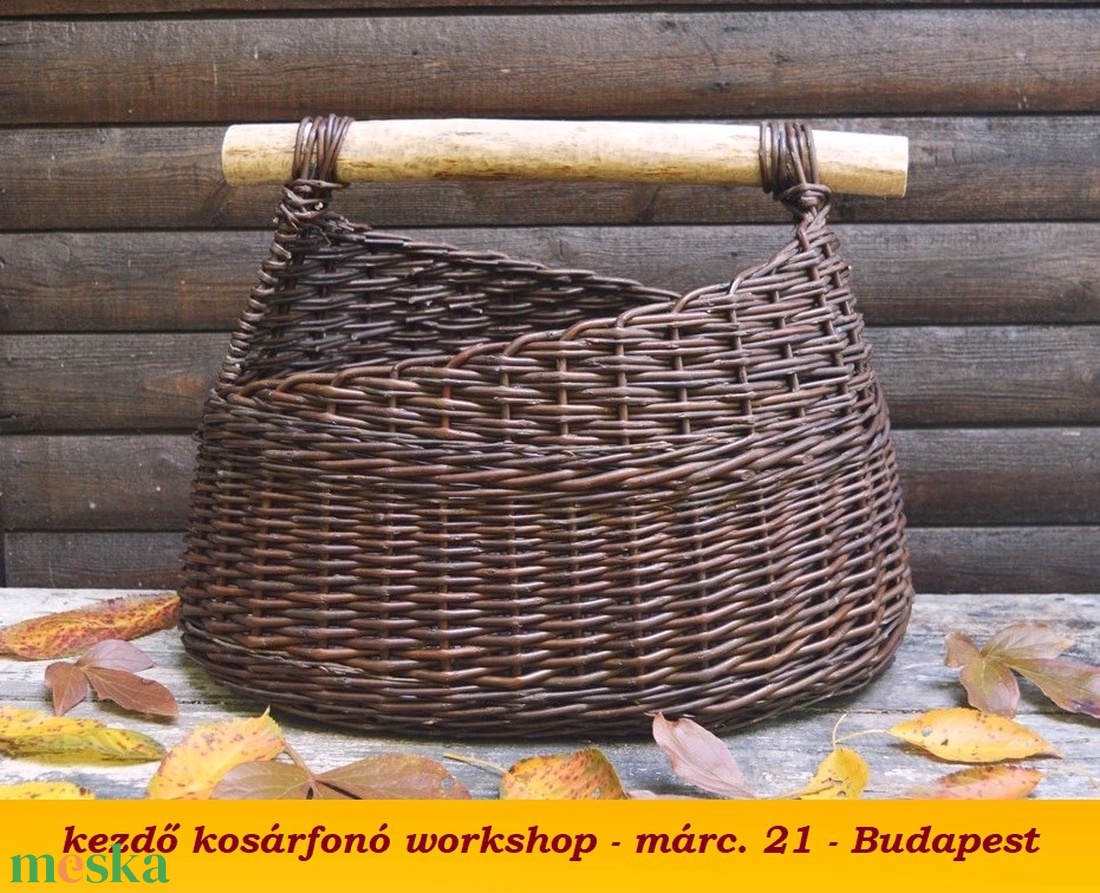 márc. 21.  Budapest - OVÁLIS SKANDINÁV KOSÁR - kosárfonó workshop - diy (csináld magad) - workshop & tanfolyam - Meska.hu