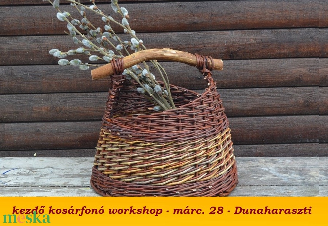 márc. 28. Dunaharaszti - SKANDINÁV KOSÁR - kosárfonó workshop - diy (csináld magad) - workshop & tanfolyam - Meska.hu