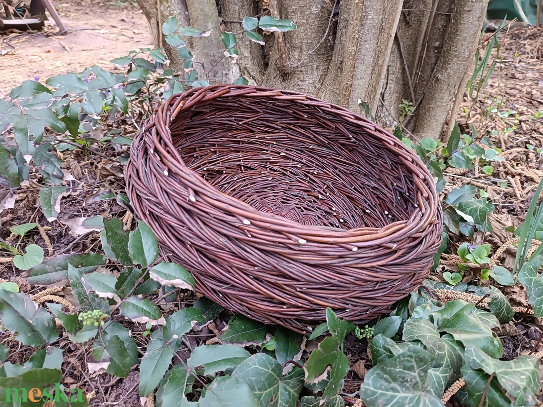 Egyedi rendelés Annamária részére - rozmaringos hurkatechnikás kínáló kosár - otthon & életmód - ház & kert - kerti dísz - Meska.hu