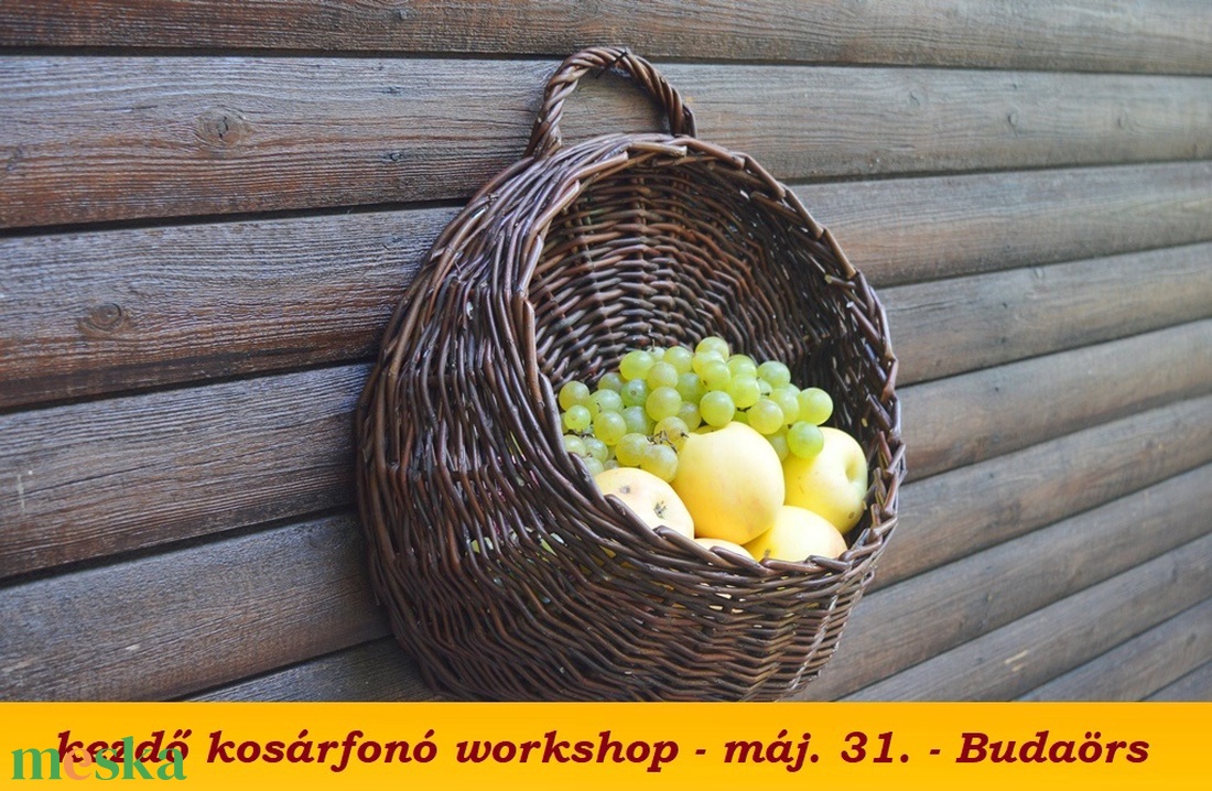 kosárfonó workshop - ZSEBES FALI TÁROLÓ -  máj. 31 Budaörs - diy (csináld magad) - workshop & tanfolyam - Meska.hu