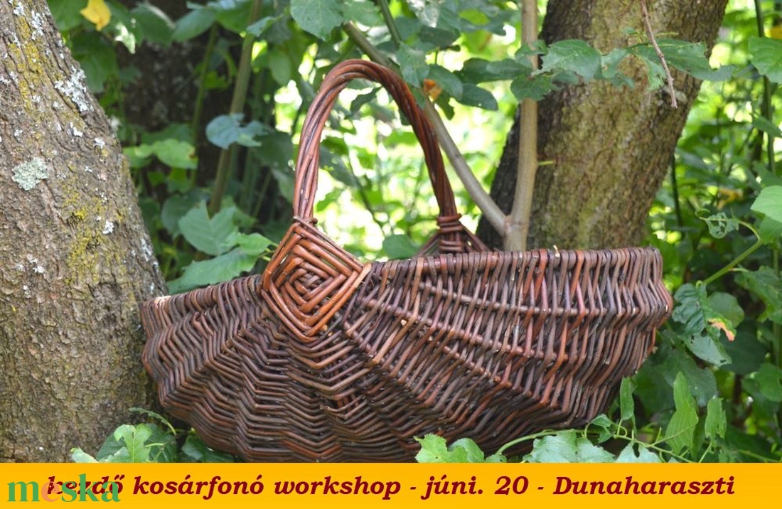 júni. 20. Dunaharaszti - KÁVÁS KOSÁR fonása - kosárfonó workshop - diy (csináld magad) - workshop & tanfolyam - Meska.hu