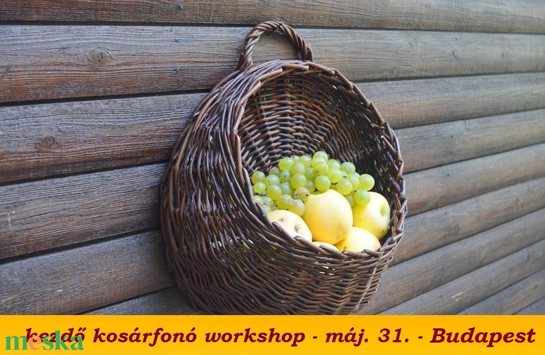 kosárfonó workshop - ZSEBES FALI TÁROLÓ -  máj. 31 Budapest - diy (csináld magad) - workshop & tanfolyam - Meska.hu