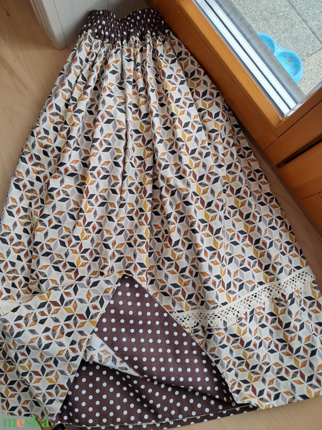 Barna mintás vászonszoknya - ruha & divat - női ruha - szoknya - Meska.hu Barna mintás vászonszoknya - ruha & divat - női ruha - szoknya - Meska.hu