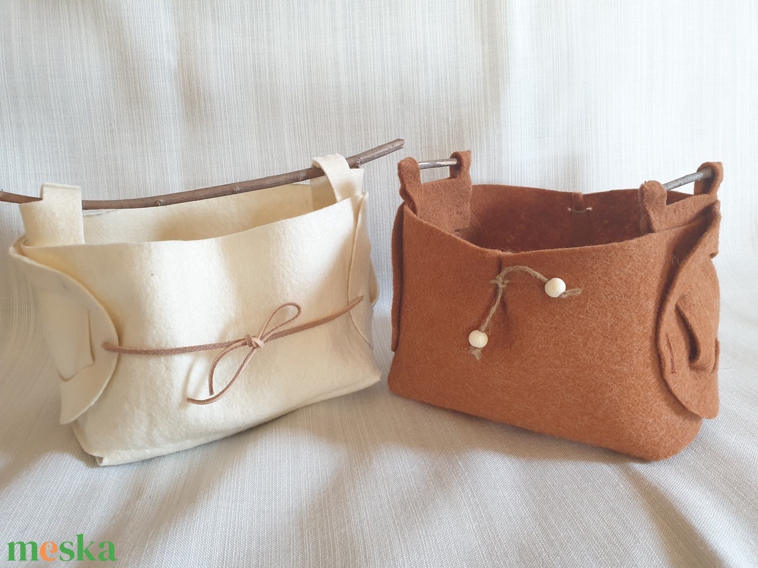 Kosár, tároló szett (2db) - otthon & életmód - tárolás & rendszerezés - tárolókosár - Meska.hu