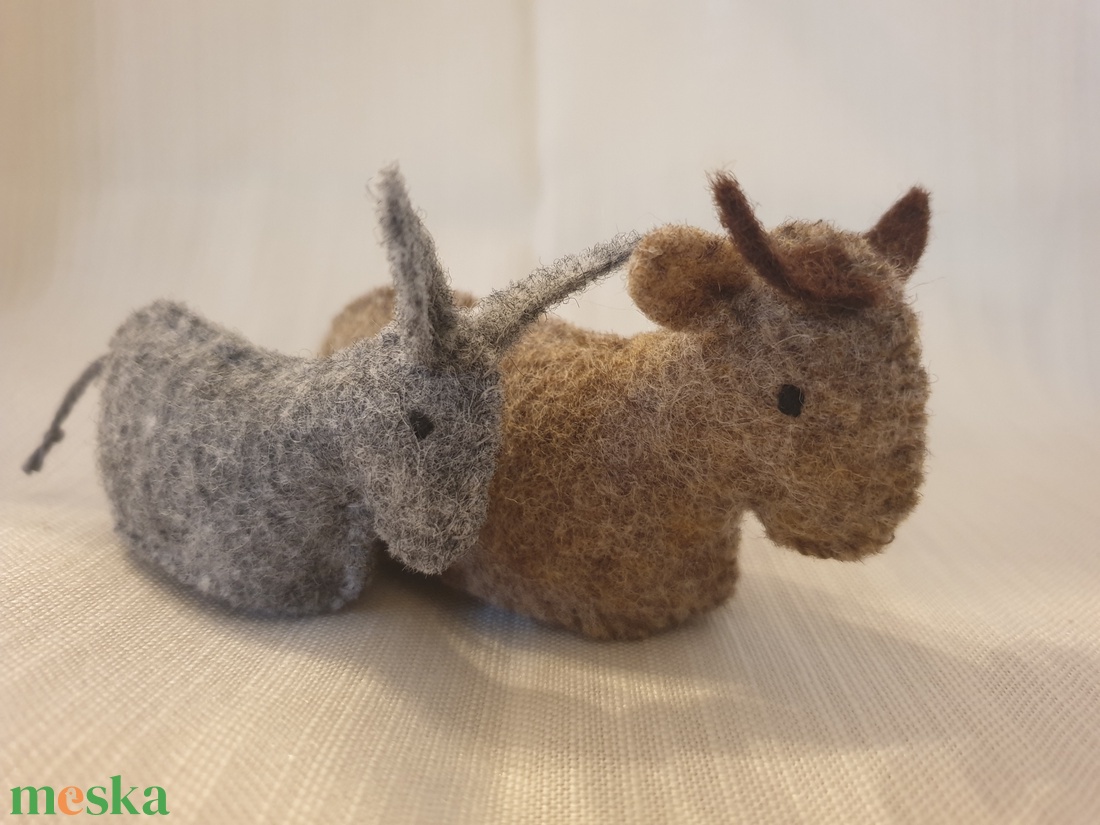 Csacsi és ökör karácsonyi betlehemhez - karácsony - adventi díszek - adventi asztaldísz - Meska.hu