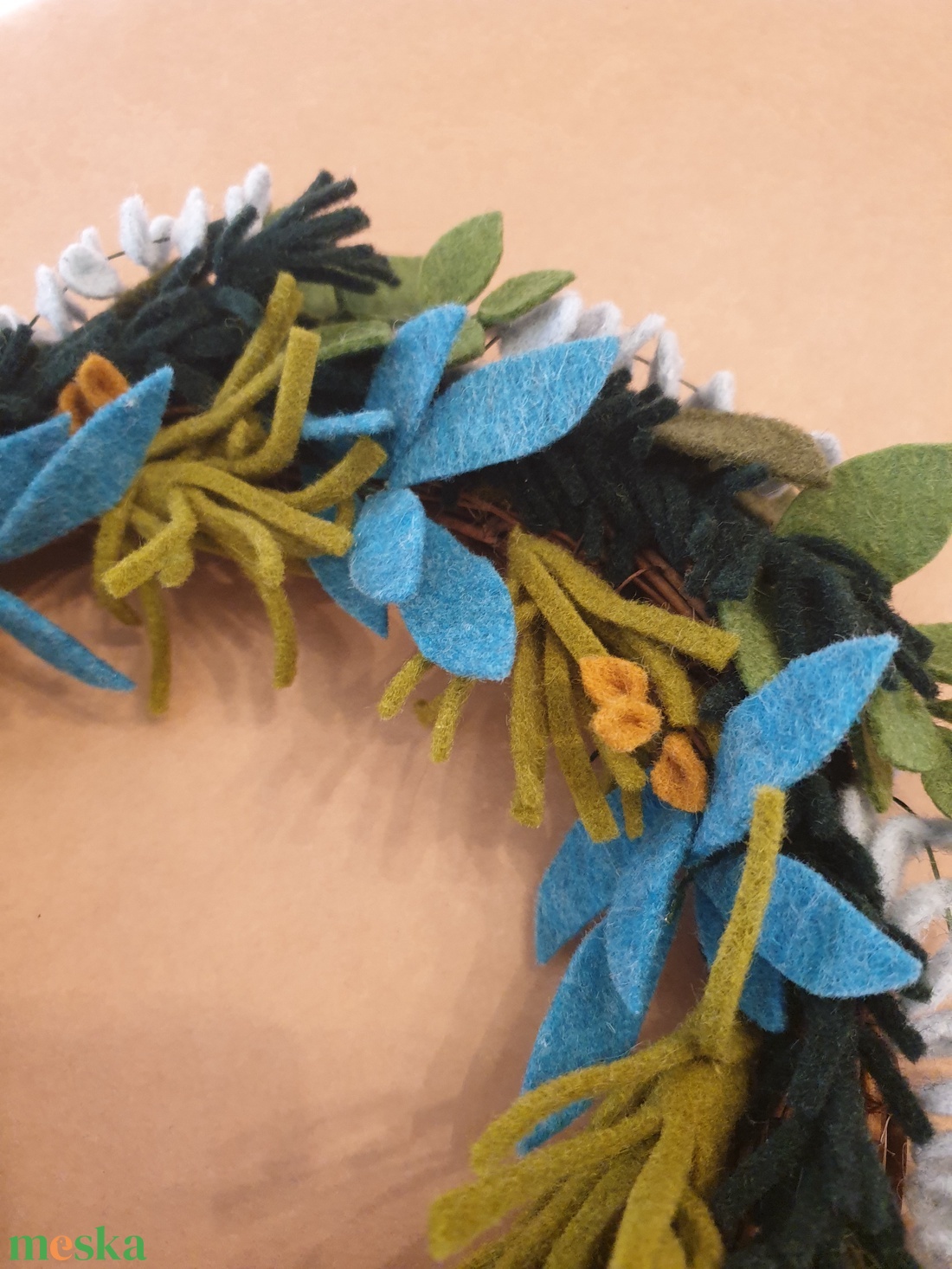 Örökzöld kopogtató - otthon & életmód - dekoráció - ajtó- és ablak dekoráció - ajtódísz & kopogtató - Meska.hu