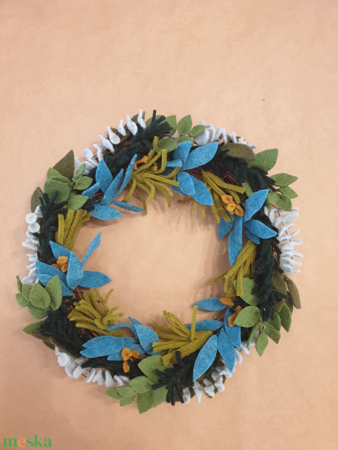 Örökzöld kopogtató - otthon & életmód - dekoráció - ajtó- és ablak dekoráció - ajtódísz & kopogtató - Meska.hu